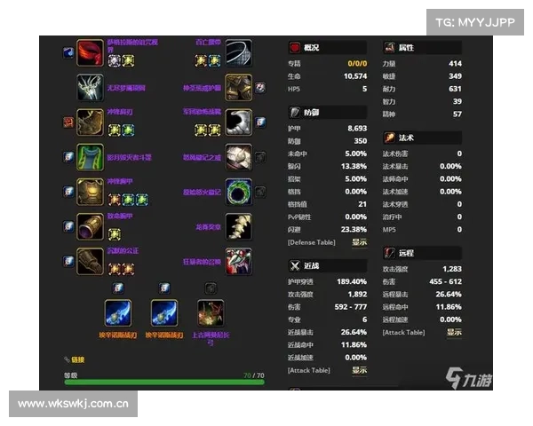 魔兽世界专业装备栏显示攻略